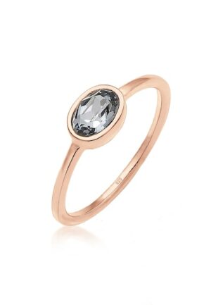Elli Verlobungsring »mit Kristalle Ovalem Design 925 Silber«