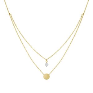 Fascination by Ellen K. Collierkettchen »Gold 375 zweifarbig Zirkonia«