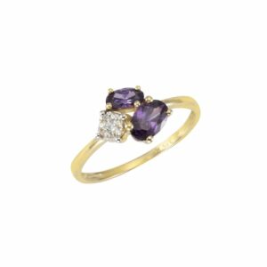 Fascination by Ellen K. Fingerring »Gold 375 Amethyst + Zirkonia«