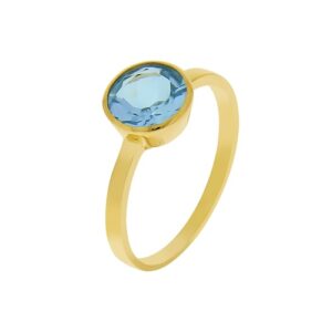 Fascination by Ellen K. Fingerring »Gold 375 Blautopas (beh.)«