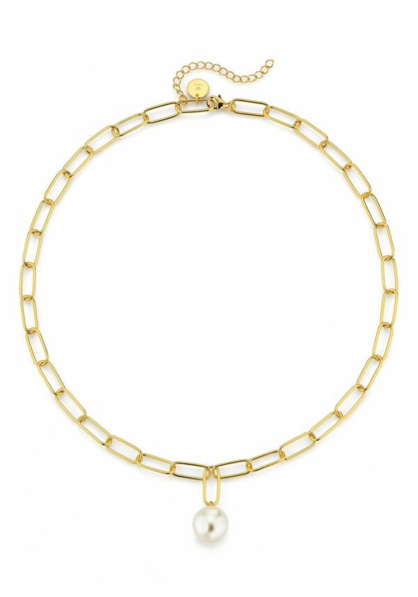 Firetti Collier »Schmuck Geschenk Halsschmuck Halskette Silberkette Gliederkette Perle«