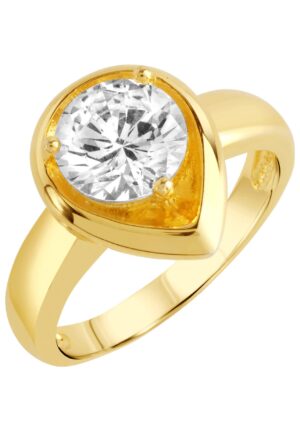 Firetti Fingerring »Schmuck Geschenk Silber 925 Silberring Tropfen«