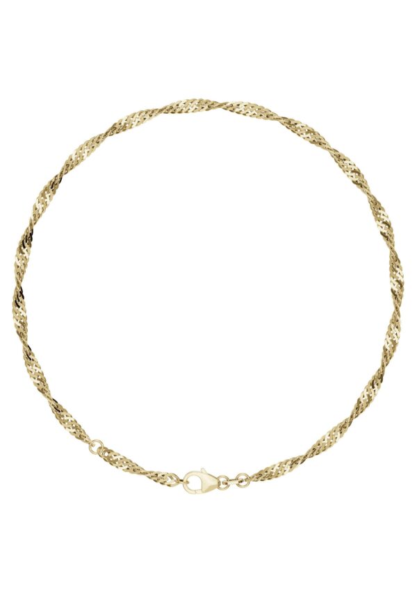 Firetti Fußkette »Schmuck Geschenk Silber 925 Körperschmuck Gold o. Rosè Singapurkette«
