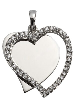 Firetti Kettenanhänger »Schmuck Geschenk Silber 925 Anhänger für Halskette Herz+Liebe«