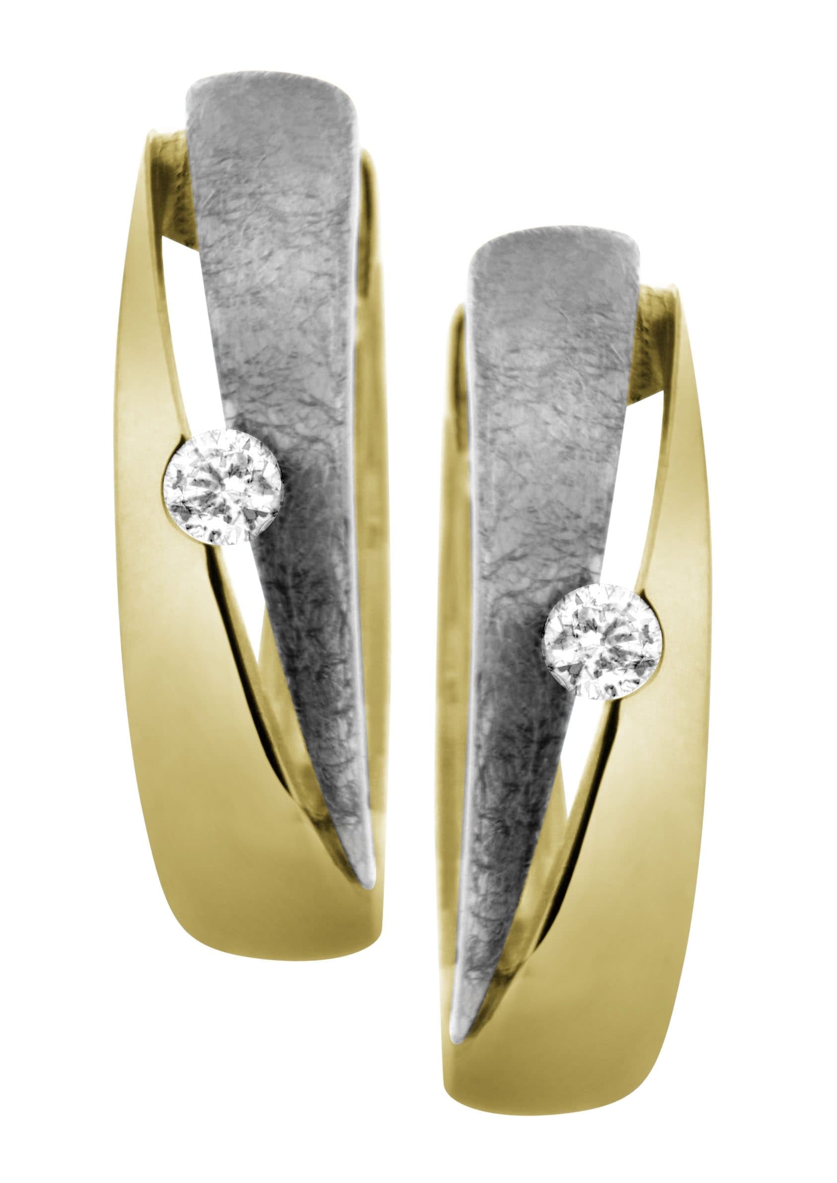 Firetti Paar Creolen »Schmuck Geschenk Gold 333 in Bicolor-Optik«