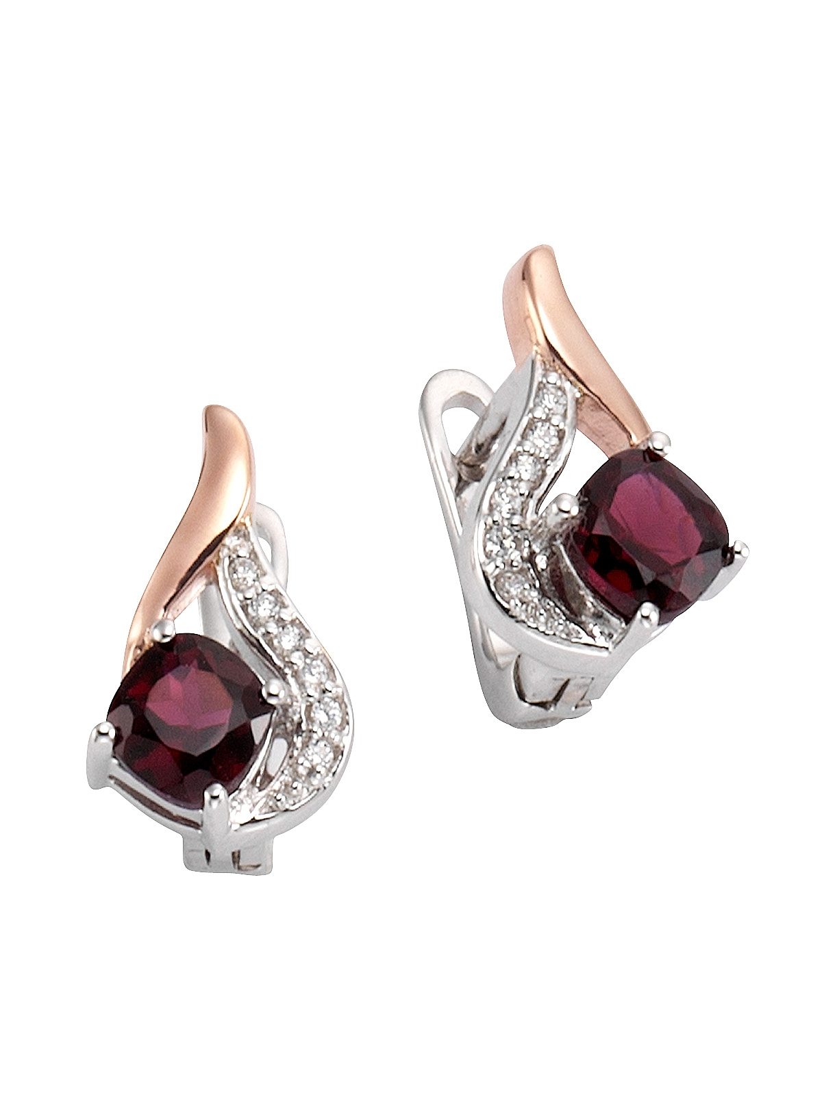 Firetti Paar Creolen »Schmuck Geschenk Silber 925 Bicolor-Optik«