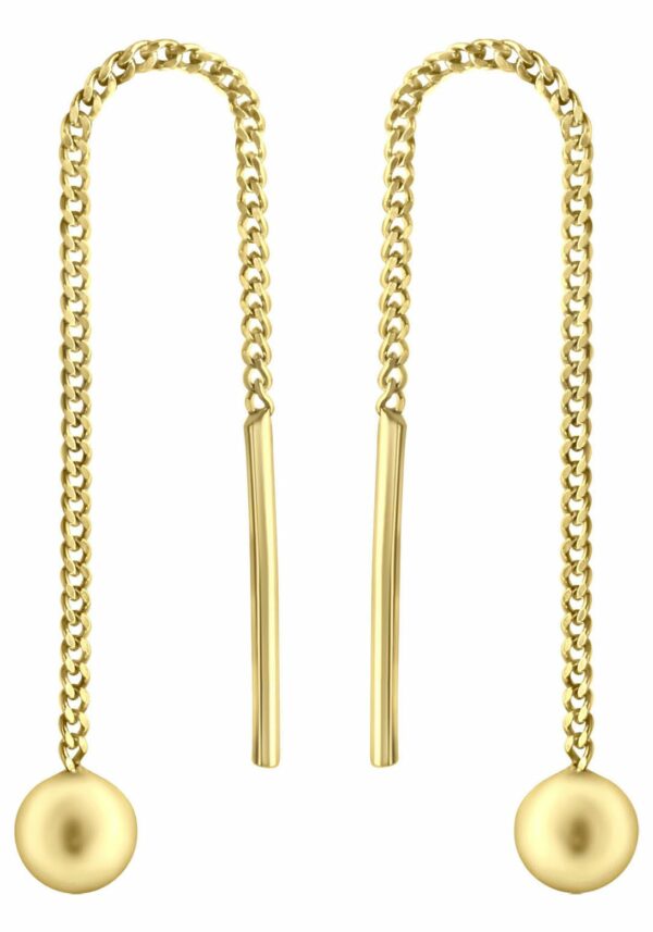 Firetti Paar Ohrhänger »Schmuck Geschenk Gold 333 Ohrschmuck Durchzieher Kugel«