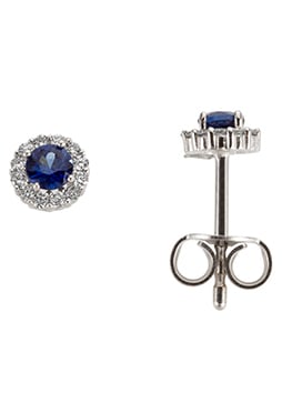 Firetti Paar Ohrstecker »Schmuck Geschenk Gold 333 Ohrschmuck Farbstein Edelstein Saphir«