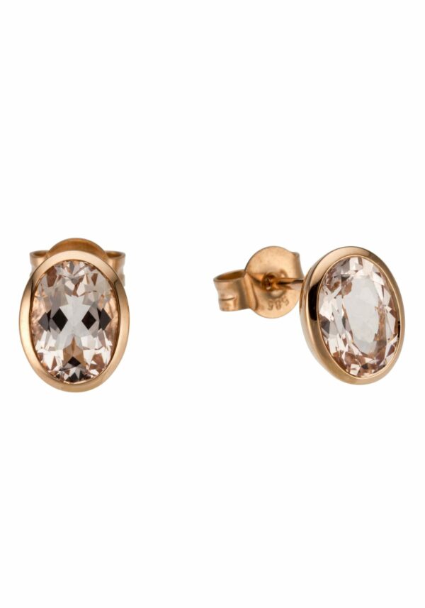 Firetti Paar Ohrstecker »Schmuck Geschenk Gold 585 Ohrschmuck Farbstein Edelstein Morganit«