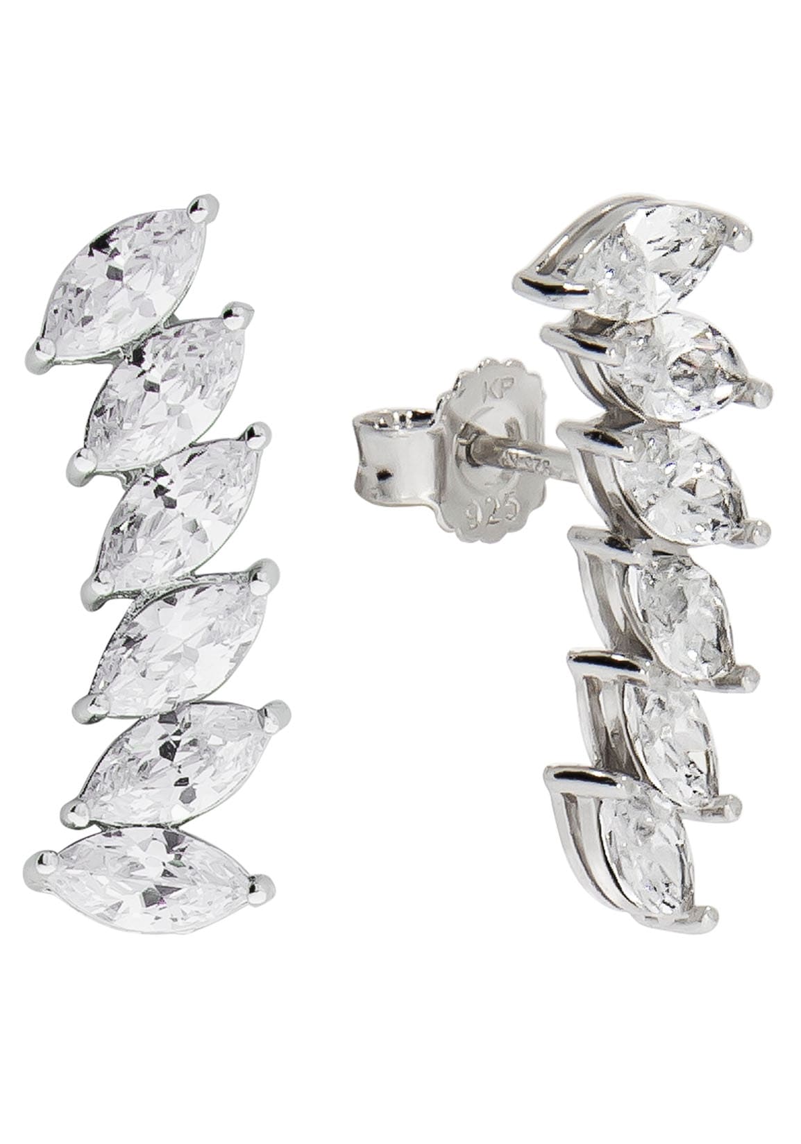 Firetti Paar Ohrstecker »Schmuck Geschenk Silber 925 Ohrschmuck Ear Climber Glitzer«