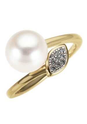 Firetti Perlenring »Schmuck Geschenk Gold 333 Fingerring Damenring Perle«