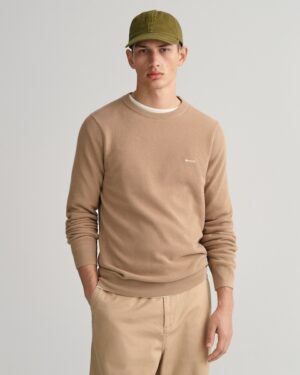 Gant Rundhalspullover »COTTON PIQUE C-NECK«