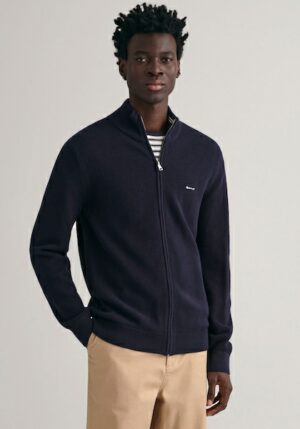 Gant Strickjacke »COTTON PIQUE ZIP CARDIGAN«