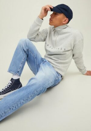 Jack & Jones 5-Pocket-Jeans »JJ JJIFRANK JJLEEN CROPPED C«