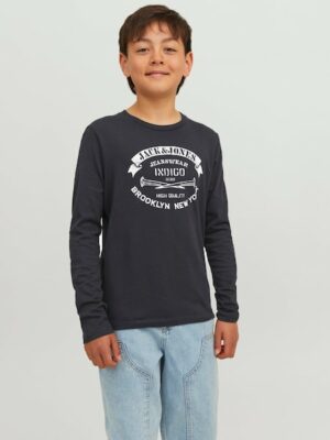 Jack & Jones Junior Langarmshirt »JJEJEANS TEE LS O-NECK 23/24 NOOS JNR«