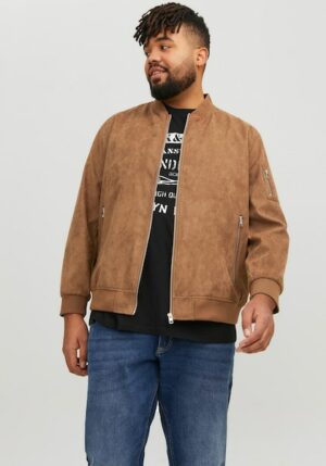 Jack & Jones PlusSize Blouson »JJEROCKY FAUX SUEDE BOMBER PLS«