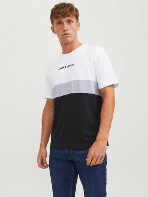 Jack & Jones Rundhalsshirt »JJEREID BLOCKING TEE SS NOOS«