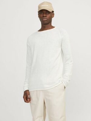 Jack & Jones Strickpullover »JJELINEN KNIT CREW NECK SN«