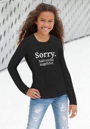 KIDSWORLD Langarmshirt »Sorry. hab nicht zugehört«