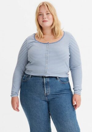 Levi's® Plus Langarmshirt »BRITT SNAP FRONT«
