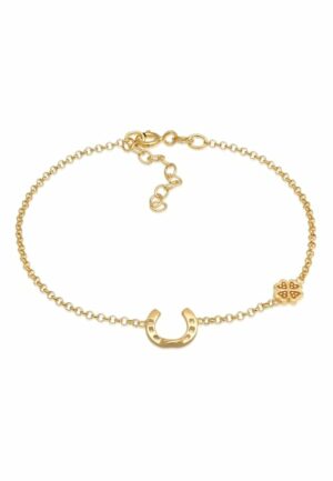 Nenalina Armband »Hufeisen Kleeblatt Glück Emaille 925 Silber«