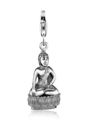 Nenalina Charm-Einhänger »Buddha Karma Talisman Trend Symbol 925 Silber«
