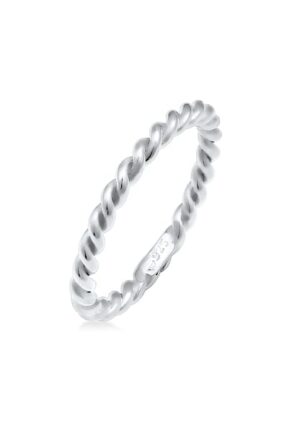 Nenalina Fingerring »Gedreht Kordel Spirale Basic Schlicht 925 Silber«