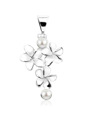 Nenalina Kettenanhänger »Blumen Flower Süßwasserzuchtperle 925 Silber«