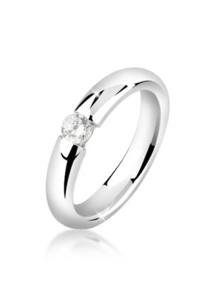 Nenalina Verlobungsring »Damenring Solitär mit Zirkonia 925 Silber«