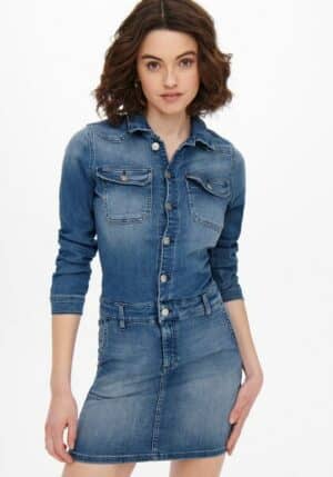 ONLY Jeanskleid »ONLBLUSH LS STRETCH DNM DRESS ADD«