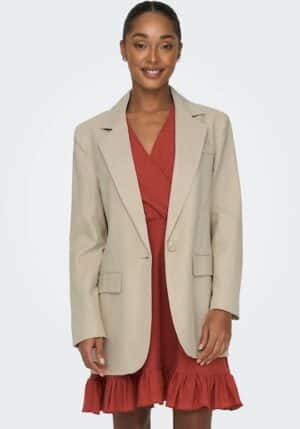 ONLY Longblazer »ONLCARO-LANA L/S OVS LIN BLAZER TLR NOOS«