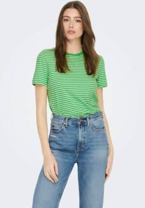 ONLY Rundhalsshirt »ONLWEEKDAY REG S/S STRIPE TOP BOX JRS«
