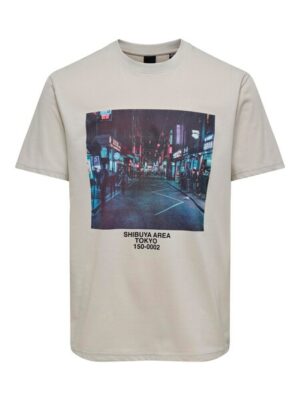 ONLY & SONS Kurzarmshirt »ONSLEX LIFE REG PHOTOPRINT SS TEE«