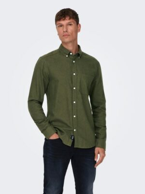 ONLY & SONS Langarmhemd »ONSGUDMUND SLIM 1-PKT SOLID SHIRT NOOS«