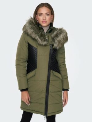 ONLY Steppjacke »ONLLITTA FUR HOOD COAT CC OTW«
