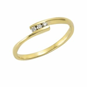 Orolino Fingerring »585 Gold 3x Brillant zus. 0