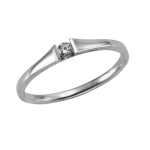 Orolino Fingerring »585 Weißgold Brillant 0