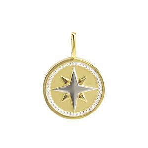 Orolino Kettenanhänger »375 Gold zweifarbig Motiv Windrose«