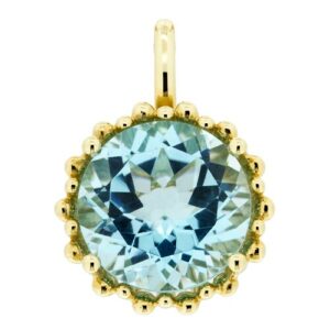 Orolino Kettenanhänger »585 Gold Topas blau (beh.) 11