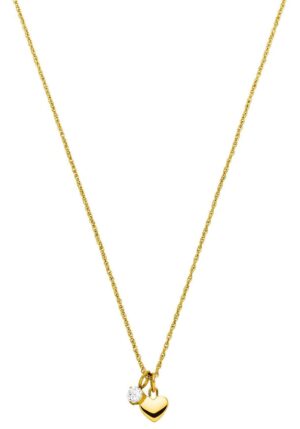 Purelei Kette mit Anhänger »Schmuck Geschenk Anhänger Herz und Solitär
