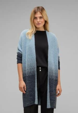 STREET ONE Strickjacke »Long feather yarn dessin cardi«