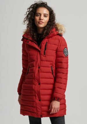 Superdry Steppjacke »FUJI HOODED MID LENGTH PUFFER«