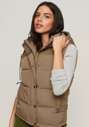 Superdry Steppweste »EVEREST HOODED PUFFER GILET«