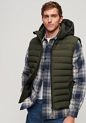 Superdry Steppweste »HOODED FUJI SPORT PADDED GILET«