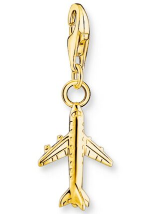 THOMAS SABO Charm-Einhänger »Flugzeug vergoldet