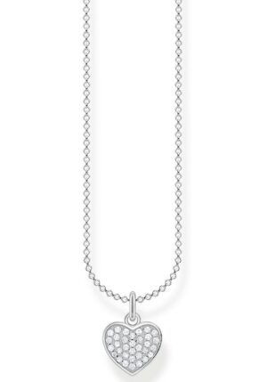 THOMAS SABO Kette mit Anhänger »Herz pavé silber