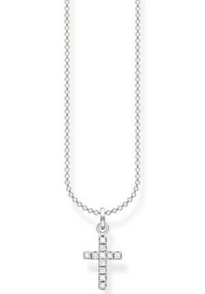 THOMAS SABO Kette mit Anhänger »Kreuz pavé