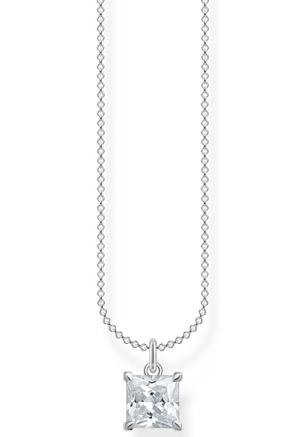 THOMAS SABO Kette mit Anhänger »mit blauem oder weißem Stein KE2156-051-14-L45V