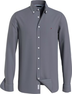 Tommy Hilfiger Big & Tall Langarmhemd »BT - FLEX DOBBY RF SHIRT«