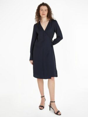 Tommy Hilfiger Blusenkleid »SEAL AOP F&F KNEE DRESS«